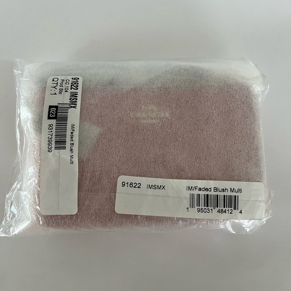 Coach Double Corner Zip Wristlet In Colorblock - Faded Blush Multi - Picture 9 of 9